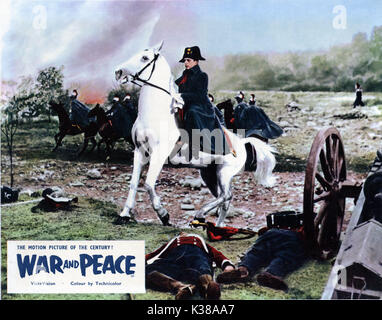 WAR AND PEACE HERBERT LOM AS NAPOLEON     Date: 1956 Stock Photo