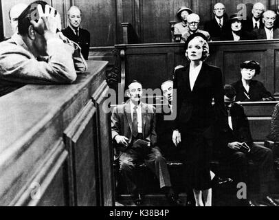 WITNESS FOR THE PROSECUTION  TYRONE POWER , MARLENE DIETRICH Stock Photo