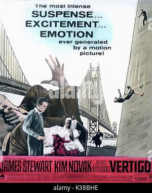 VERTIGO   VERTIGO  Directed by Alfred Hitchcock     Date: 1958 Stock Photo