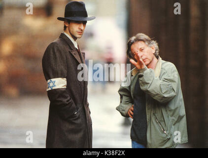 THE PIANIST  DIRECTED BY ROMAN POLANSKI  With actor ADRIEN BRODY shown here on left, with director ROMAN POLANSKI       Date: 2002 Stock Photo