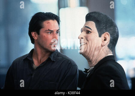 POINT BREAK KEANU REEVES, PATRICK SWAYZE     Date: 1991 Stock Photo