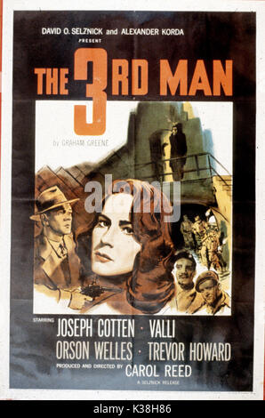 THE THIRD MAN POSTER     Date: 1949 Stock Photo