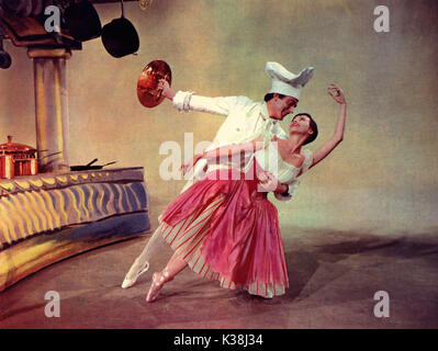 THE GLASS SLIPPER MICHAEL WILDING, LESLIE CARON     Date: 1955 Stock Photo