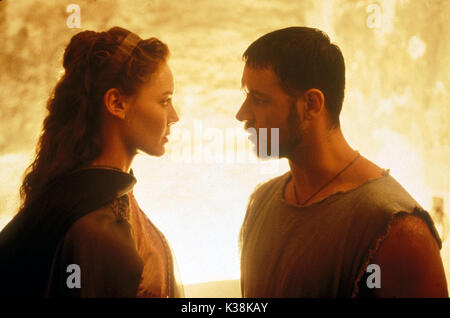 GLADIATOR CONNIE NIELSEN, RUSSELL CROWE     Date: 2000 Stock Photo