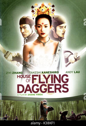 HOUSE OF FLYING DAGGERS aka International Title SHI MIAN MAI FU POSTER     Date: 2003 Stock Photo