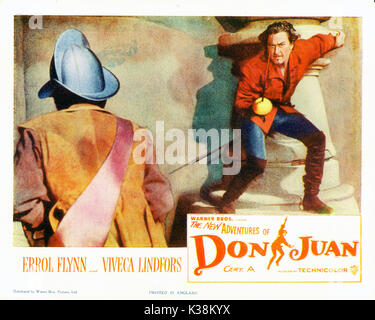 ADVENTURES OF DON JUAN  aka THE NEW ADVBENTURES OF DON JUAN ERROL FLYNN Stock Photo