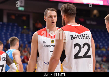 Telaviv, Israel. 31st Aug, 2017. Bartherl of Germany during EuroBasket Group B game between Germany and Ukraine. Credit: Michele Longo/Pacific Press/Alamy Live News Stock Photo