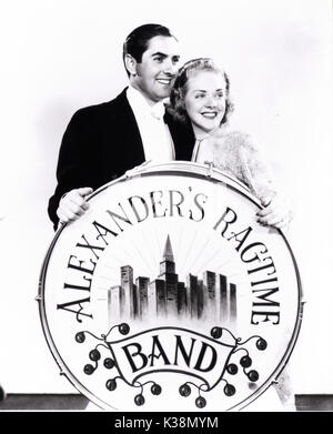 ALEXANDER'S RAGTIME BAND [US 1938]  TYRONE POWER, ALICE FAYE     Date: 1938 Stock Photo