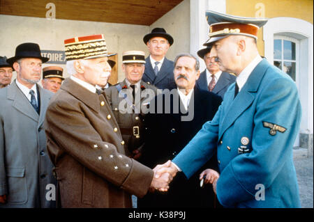 PETAIN JACQUES DUFILHO , [?], JEAN YANNE [Pierre Laval], LUDWIG HAAS [Hitler]     Date: 1993 Stock Photo