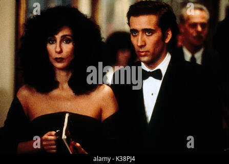 MOONSTRUCK CHER, NICOLAS CAGE     Date: 1987 Stock Photo