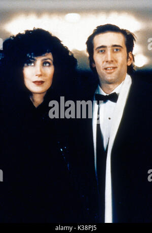 MOONSTRUCK CHER, NICOLAS CAGE     Date: 1987 Stock Photo