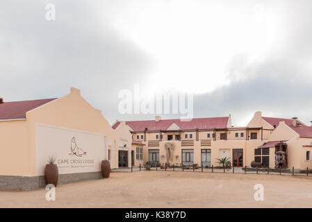 CAPE CROSS, NAMIBIA - JUNE 28, 2017: Cape Cross Lodge in the Dorob National Park of Namibia Stock Photo