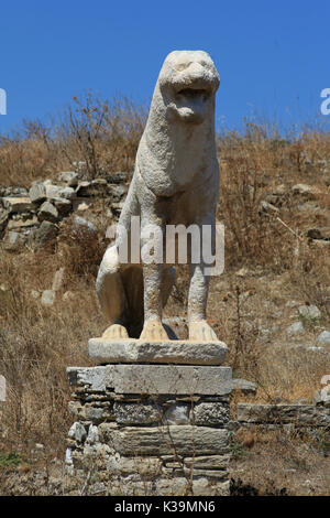 The (Naxian) Lions Terrace in the archaeological site of the "sacred ...