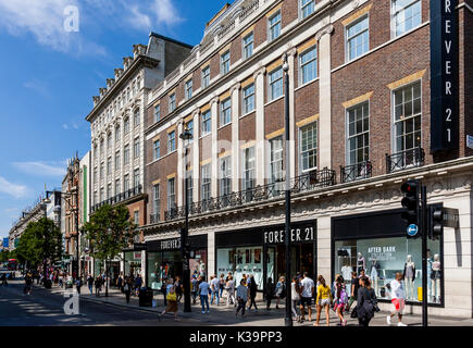 People Shopping In Oxford Street, London, UK Stock Photo