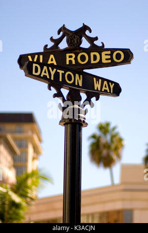 Rodeo Drive street sign in Beverly Hills California Stock Photo - Alamy