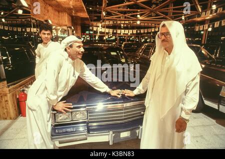 Saudi's shopping for new cars at a General Motors dealer in Jeddah, Saudi Arabia. Stock Photo