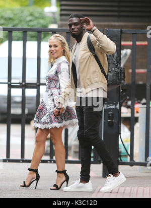 Gabby Allen and Marcel Somerville outside ITV Studios  Featuring: Gabby Allen, Marcel Somerville Where: London, United Kingdom When: 02 Aug 2017 Credit: Rocky/WENN.com Stock Photo