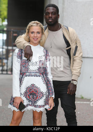 Gabby Allen and Marcel Somerville outside ITV Studios  Featuring: Gabby Allen, Marcel Somerville Where: London, United Kingdom When: 02 Aug 2017 Credit: Rocky/WENN.com Stock Photo