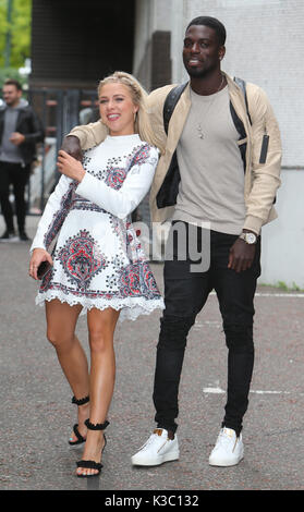 Gabby Allen and Marcel Somerville outside ITV Studios  Featuring: Gabby Allen, Marcel Somerville Where: London, United Kingdom When: 02 Aug 2017 Credit: Rocky/WENN.com Stock Photo