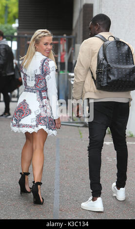 Gabby Allen and Marcel Somerville outside ITV Studios  Featuring: Gabby Allen, Marcel Somerville Where: London, United Kingdom When: 02 Aug 2017 Credit: Rocky/WENN.com Stock Photo