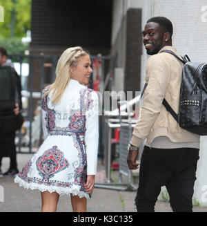 Gabby Allen and Marcel Somerville outside ITV Studios  Featuring: Gabby Allen, Marcel Somerville Where: London, United Kingdom When: 02 Aug 2017 Credit: Rocky/WENN.com Stock Photo