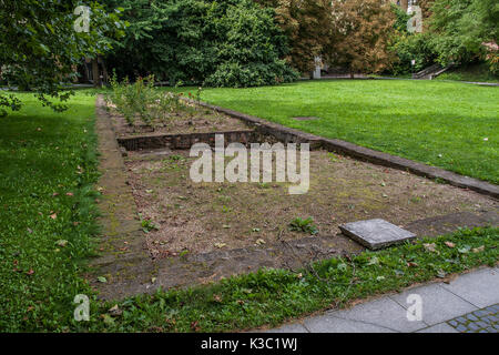 The basement of the greenhouse, in which Gregor Mendel conducted his experiments. St. Thomas Augustinian Abbey, Brno Stock Photo