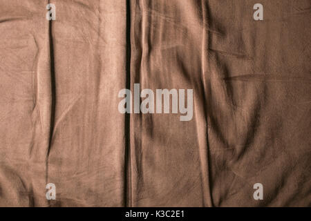 soft brown chamois texture background, textile. Stock Photo