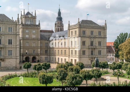 Ehrenburg und Schlossplatz in Coburg, Oberfranken, Bayern, Deutschland |   Ehrenburg Palace in Coburg  , Upper Franconia, Bavaria, Gemany Stock Photo