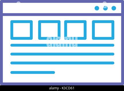 silhouette webside page and global technology element Stock Vector