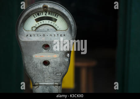 Old Parking Meter, Talkeetna, Alaska USA Stock Photo