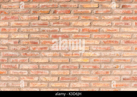 Background from an old and rugged red brickwall Stock Photo