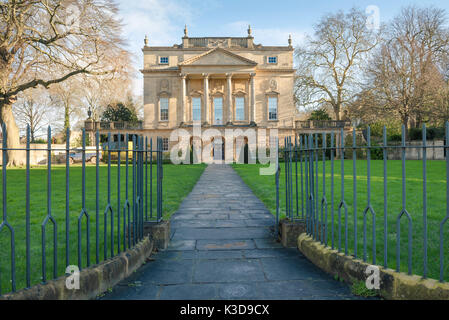 The Holburne Museum in Bath UK, a grand Georgian Palladian style building that now contains the city's extensive art gallery. Stock Photo