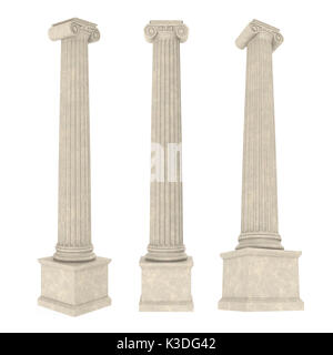 Classic Columns Isolated Stock Photo