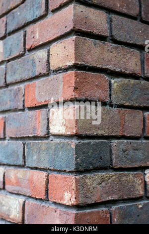Corner of A Brick Wall Stock Photo