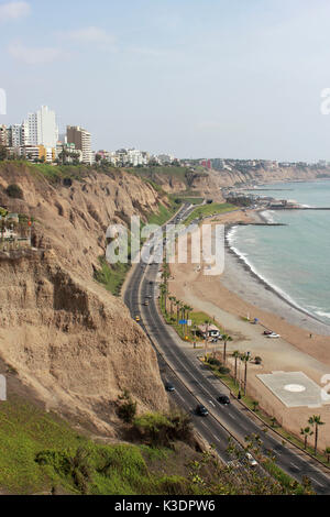 Peru, Lima, Miraflores, Playa Costa Verde, Stock Photo
