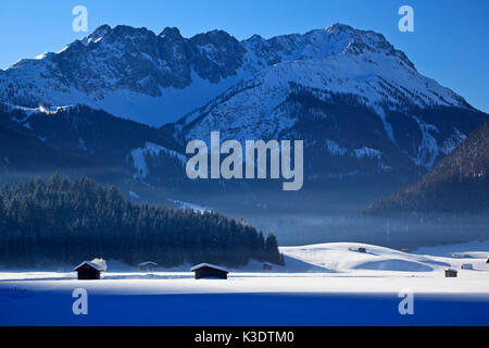 Austria, Tyrol, Ehrwalder Becken (basin), Mieminger mountains, Stock Photo