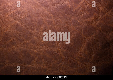 original Italian red brown leather background for fashion designers. Stock Photo