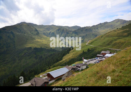 Austria, Tyrol, Zillertal, Höhenstrasse, mountain region, alpine huts, Stock Photo