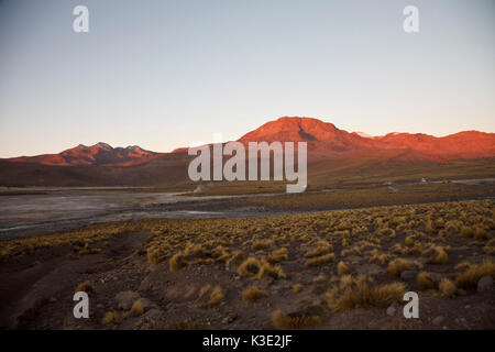 Chile, the North, Andines highland, volcano, sundown, Stock Photo