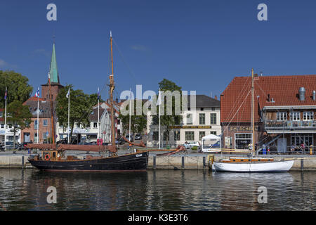 Harbour in Neustadt in Holstein, Ostholstein, Schleswig - Holstein, Germany, Stock Photo