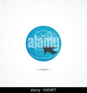 Internet isometric icon 3d vector illustration on white Stock Vector