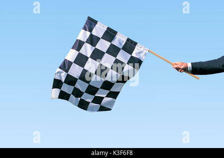 Checkered flag Stock Photo