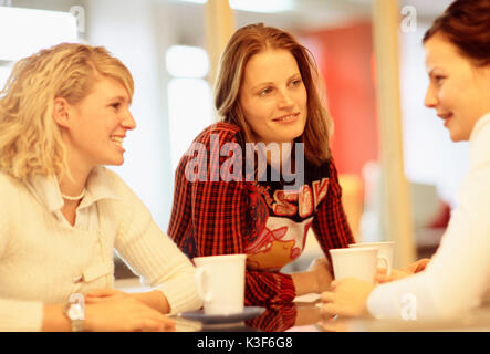 Young women at the conversation Stock Photo