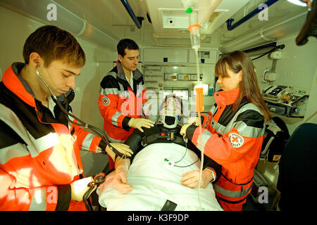 Paramedic in use Stock Photo