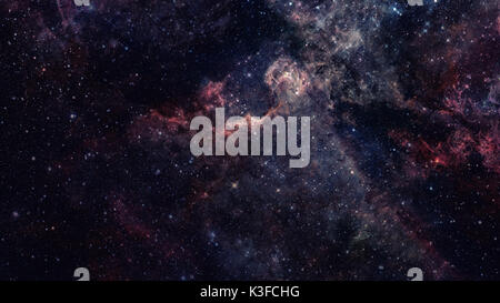 Galaxy in outer space. Elements of this Image Furnished by NASA. Stock Photo