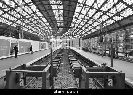 Inside Liverpool Lime Street Station Stock Photo