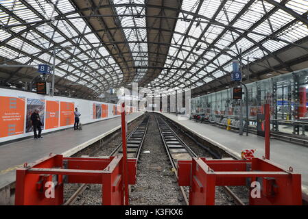 Inside Liverpool Lime Street Station Stock Photo