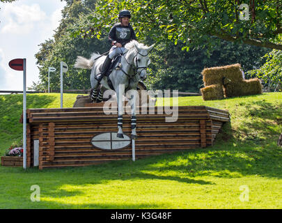 Stamford, UK. 02nd Sep, 2017. Warren Lampered on Silvia rescues teh Land Rover Dairy Farm succesfully Credit: Lovelylight/Alamy Live News Stock Photo