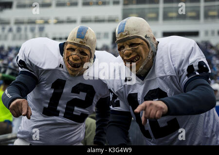 University Park, Pennsylvania, USA. 2nd Sep, 2017. September 02, 2017: Fans celebrate during the NCAA football game between Penn State Nittany Lions and Akron Zips at Beaver Stadium in University Park, Pennsylvania. Credit: Scott Taetsch/ZUMA Wire/Alamy Live News Stock Photo