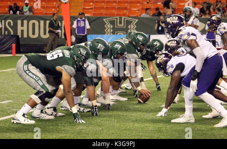 September 2, 2017 - Action between the Western Carolina Catamounts and the Hawaii Rainbow Warriors at Aloha Stadium in Honolulu, Hawaii - Michael Sullivan/CSM Stock Photo